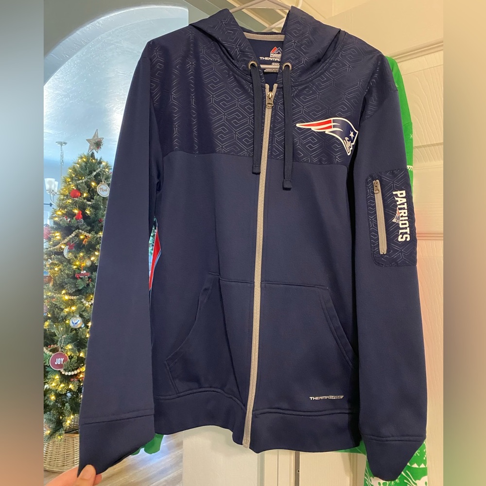 LIKE NEW Fleece Lined Patriots Jacket